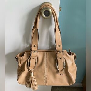 Charming Charlie camel color handbag